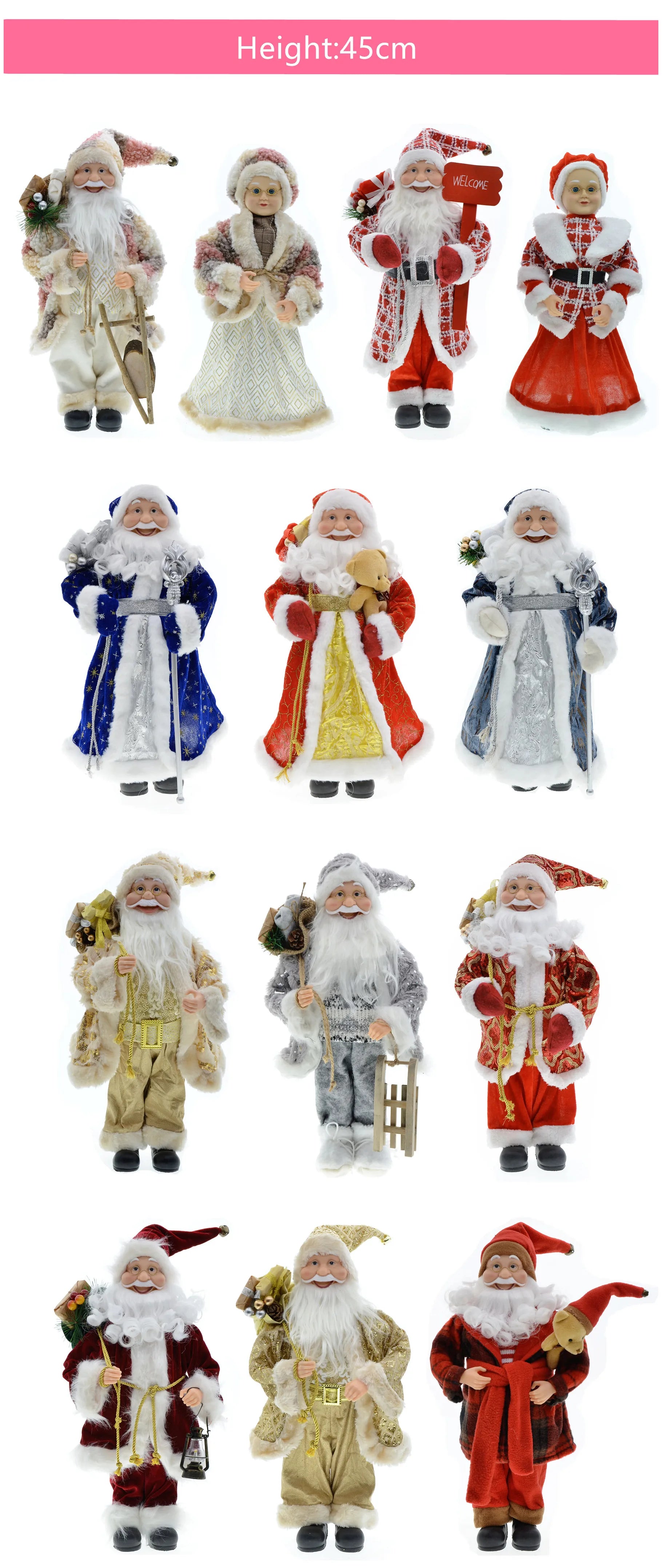 Christmas and New Year 2025 Santa Claus Doll