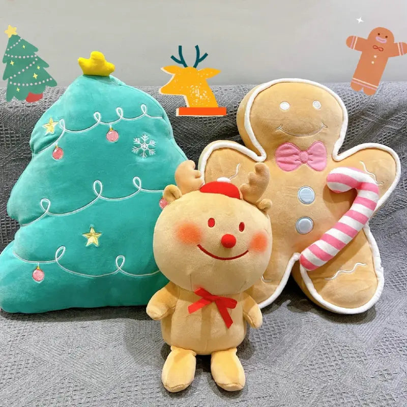 Plush Gingerbread: Perfect for Gifting and Decorating at Christmas!