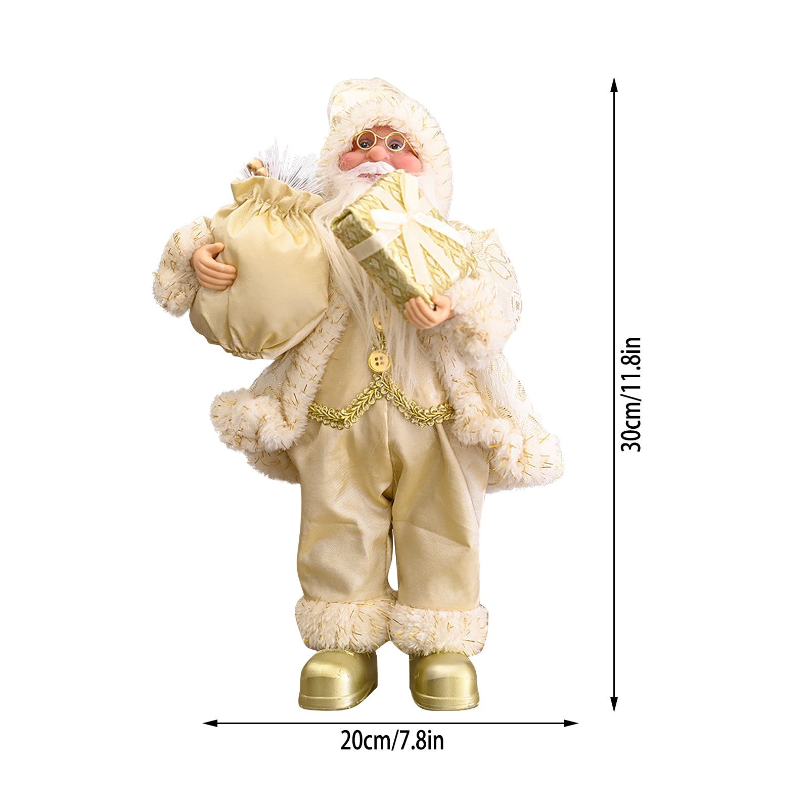 Christmas with Elegance and Magic: Exclusive Cloth Santa Doll!