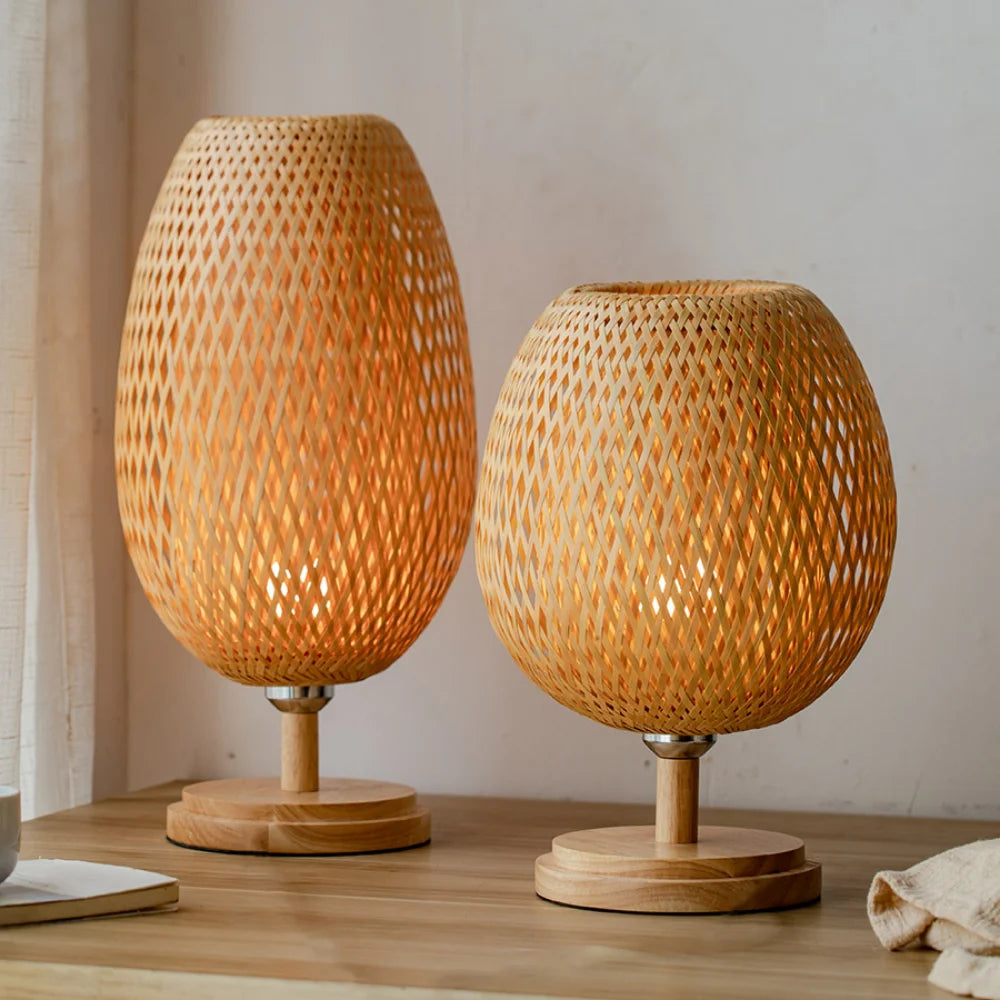 Handmade Bamboo Lamp - Natural Elegance and Warmth