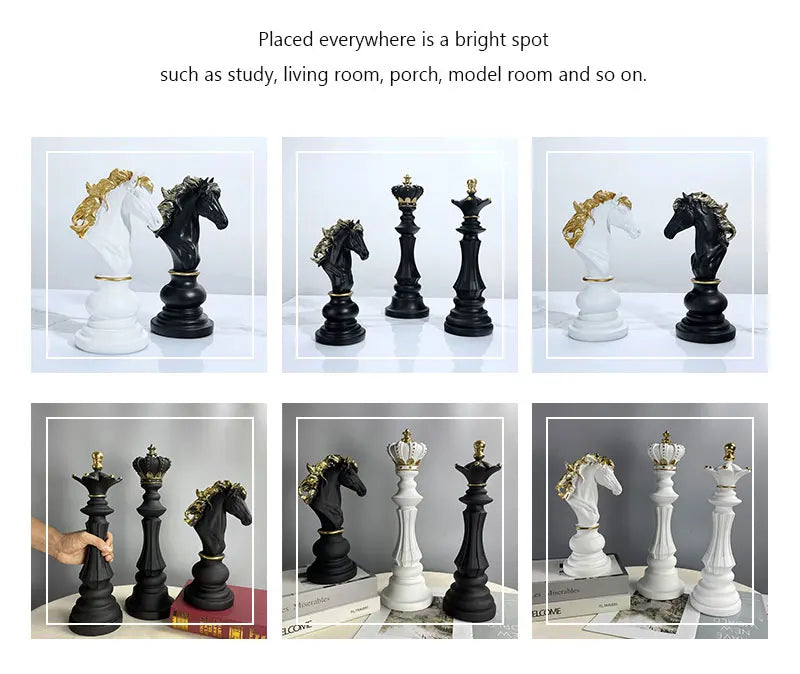 SAAKAR Chess Statues: Elegance and Power in Decoration