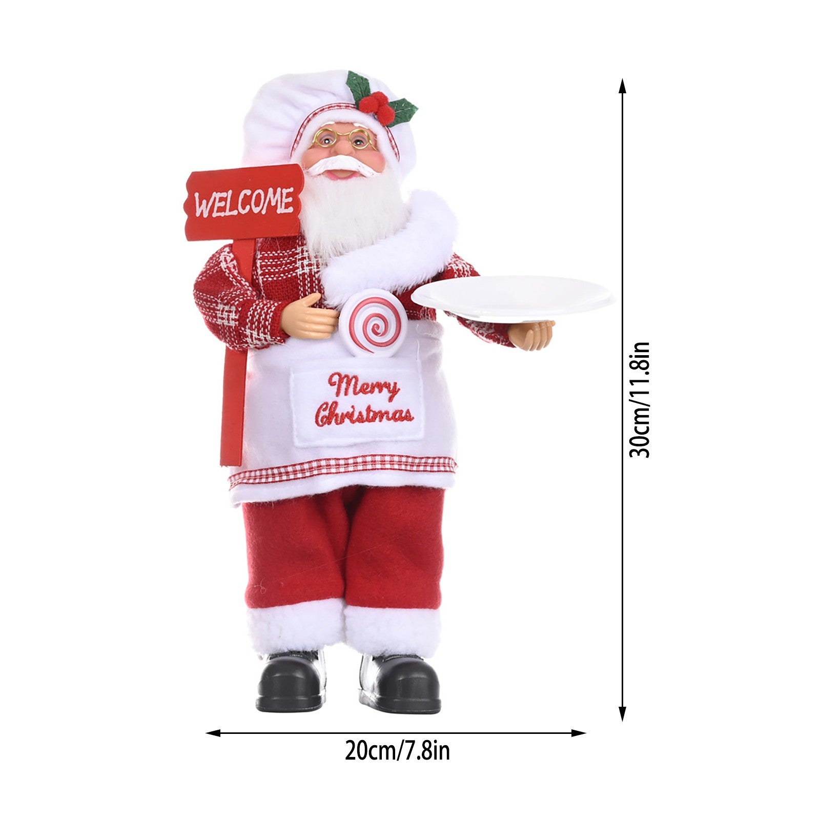 Christmas with Elegance and Magic: Exclusive Cloth Santa Doll!