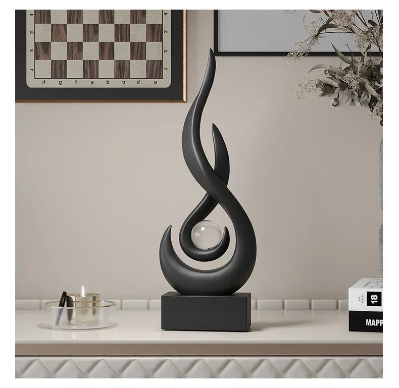 Creative Living Room Decoration Abstract Sculpture Ceramic Statue Home Decoration Accessories Home Decor Bookshelf Decor Gift