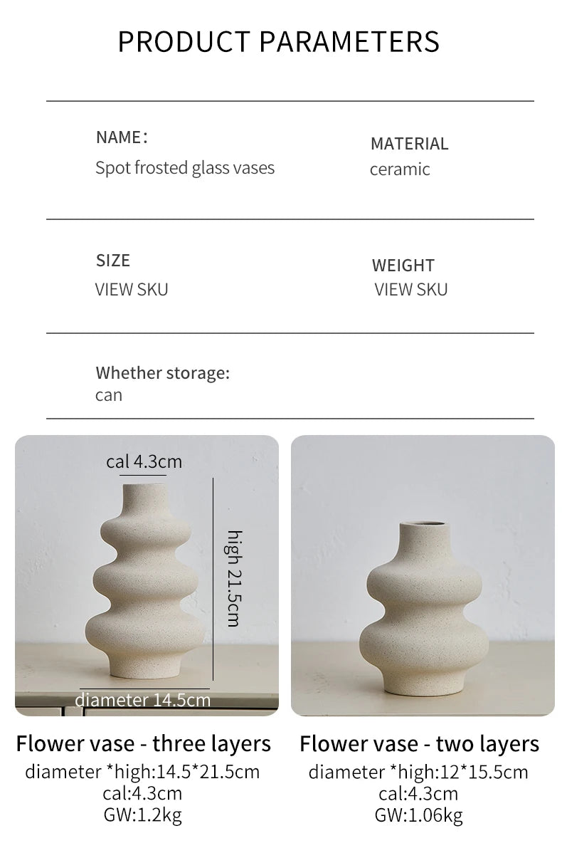 Nordic Style Ceramic Vase - Elegance and Sophistication for your Decoration