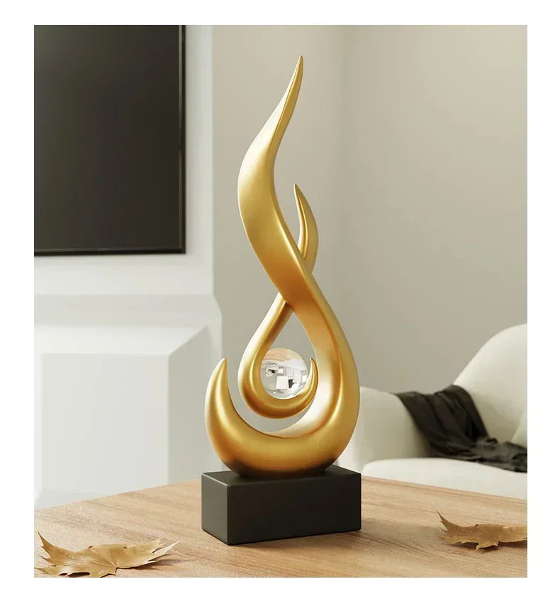 Creative Living Room Decoration Abstract Sculpture Ceramic Statue Home Decoration Accessories Home Decor Bookshelf Decor Gift