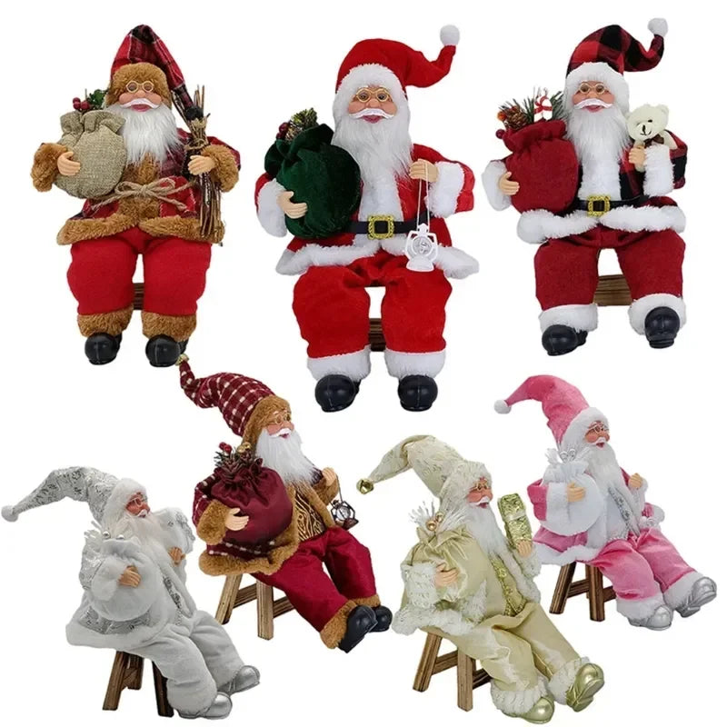 Santa Claus sitting figurines decorations