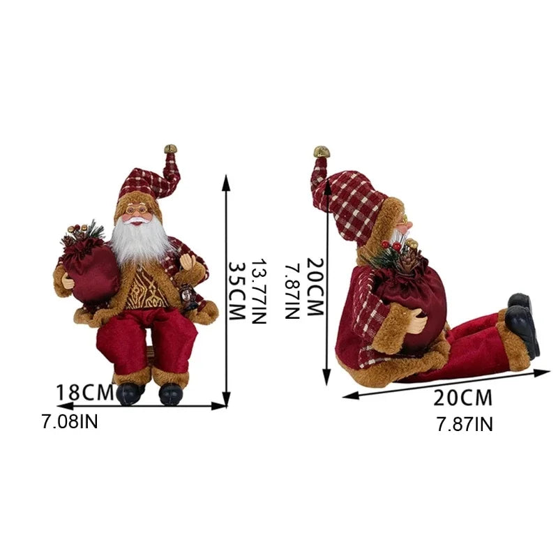 Santa Claus sitting figurines decorations