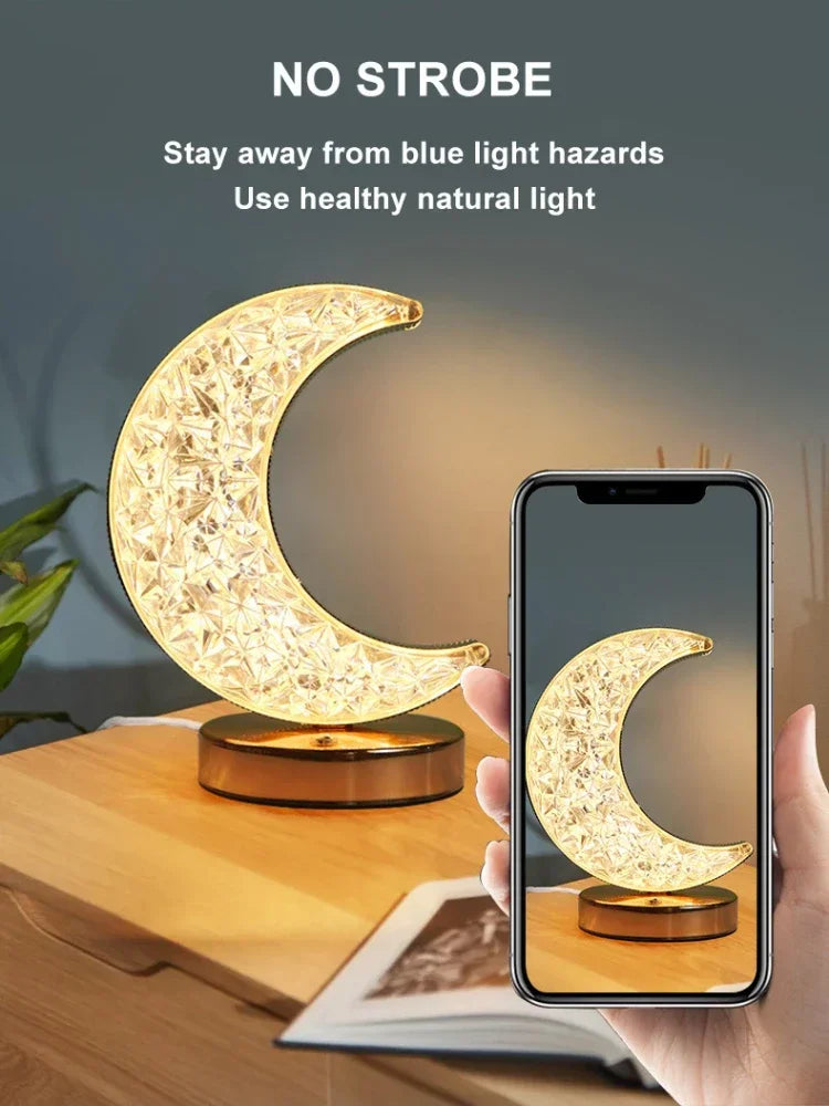 3D Crystal Touch Lamp - Cozy and Aesthetic Decoration