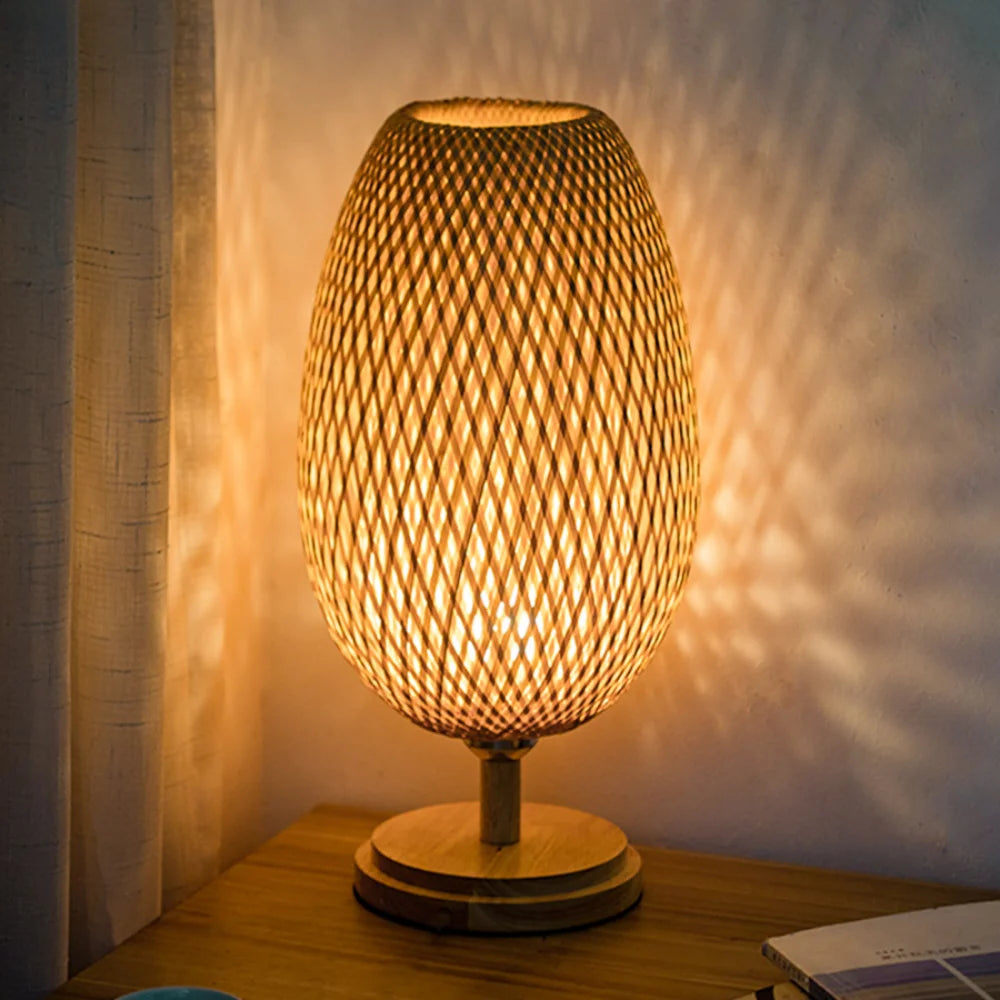 Handmade Bamboo Lamp - Natural Elegance and Warmth