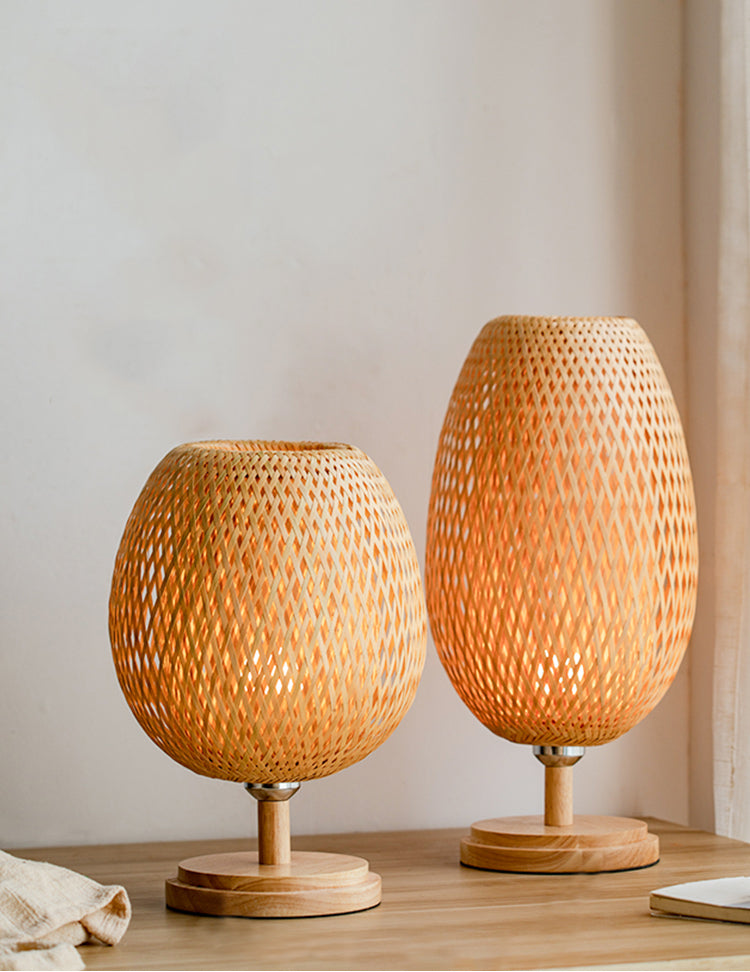 Handmade Bamboo Lamp - Natural Elegance and Warmth